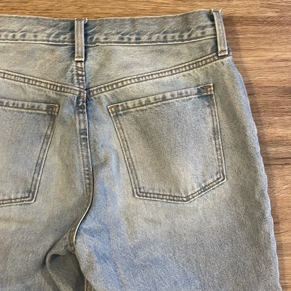 NWOT Old Navy High Waisted Slouchy Straight Distressed Denim Jeans - Picture 7 of 9